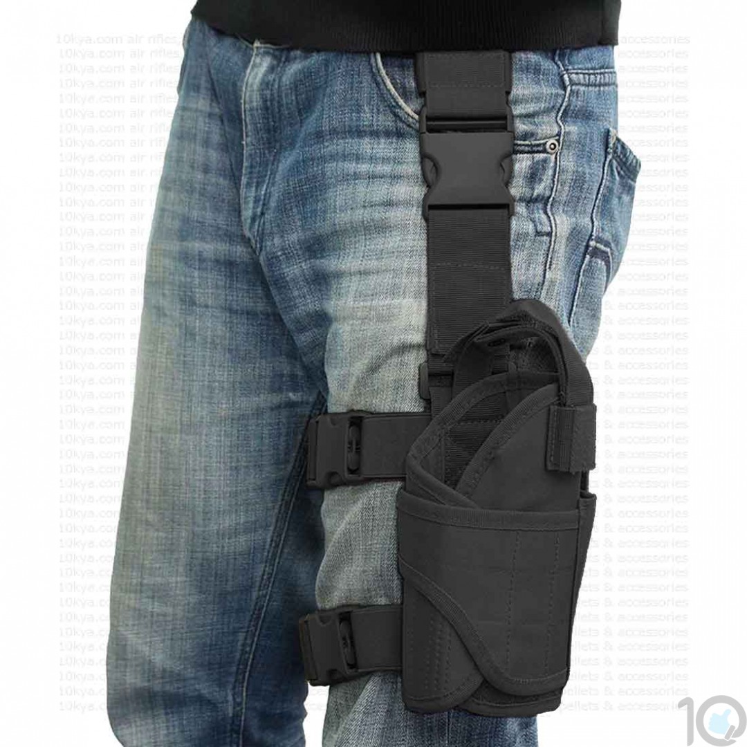 10Dare Thigh Holster for Pistols & Air Pistols Pistol Pouch & Bags Black [HSN 4202