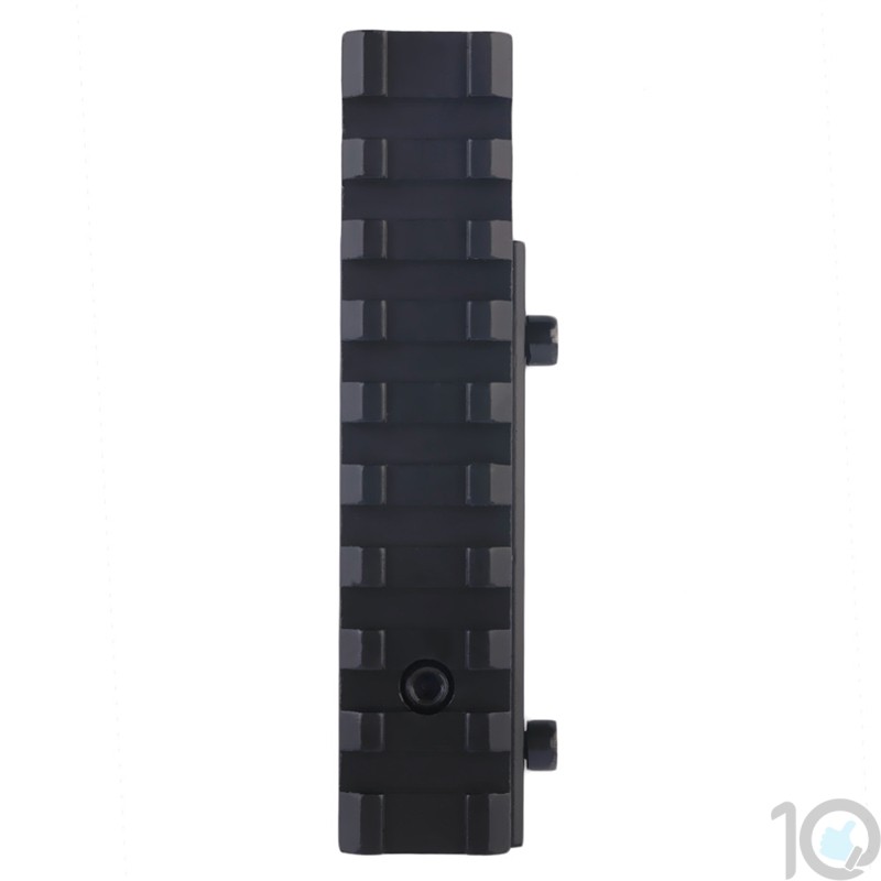 Picatinny Rail Adapter - 11mm To 20mm Scope Mount For Rifle & Air Gun (10 Slots, 125mm)