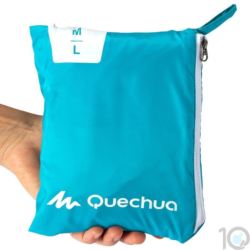 how to fold quechua raincoat