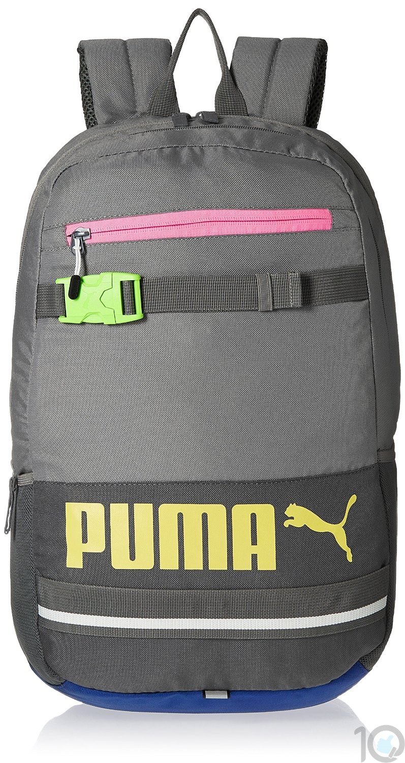puma grey casual backpack