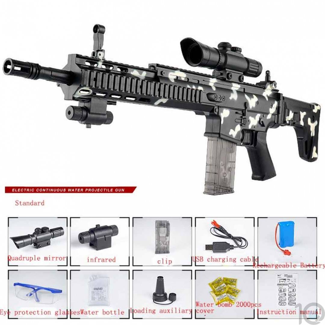 Buy Online India Fully Automatic HydroGel AirSoft Gun Blue Camo