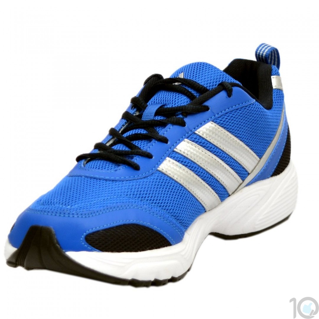 blue adidas running shoes