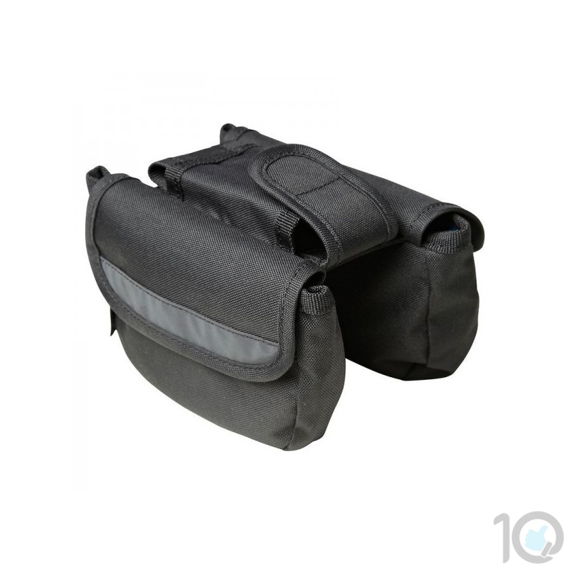 Buy Btwin 500 Bike Double Frame Bag 2l 115098 Black Online At Low Prices In India Amazon In