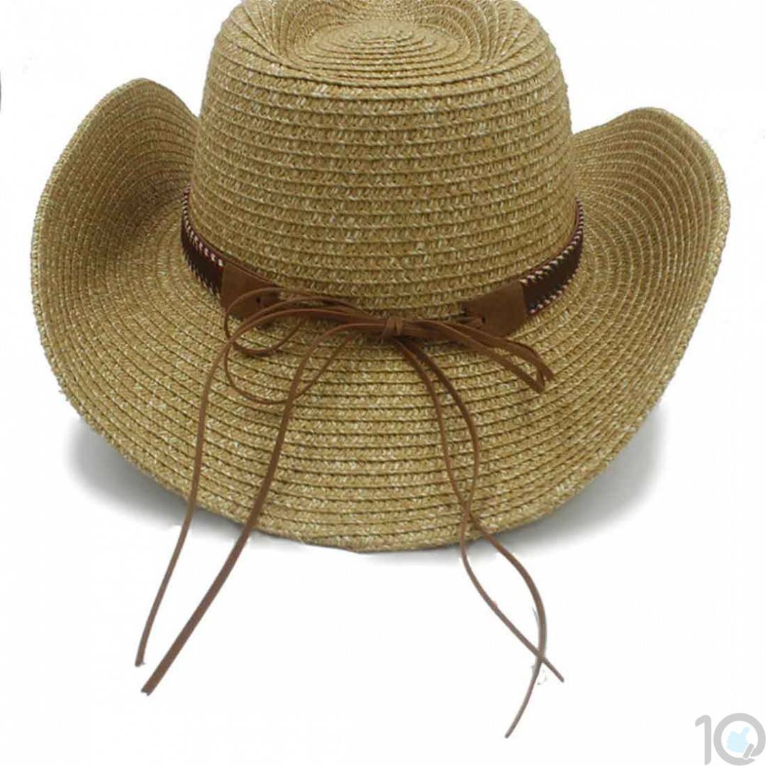 Buy Online India 10Dare Cowboy Straw Hat with Native American Motif ...