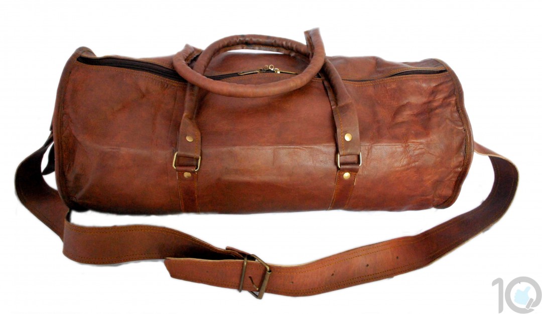 Rustic Town Travel Duffel Round-DFR24KR | 10X24 inches [ HSN 4202
