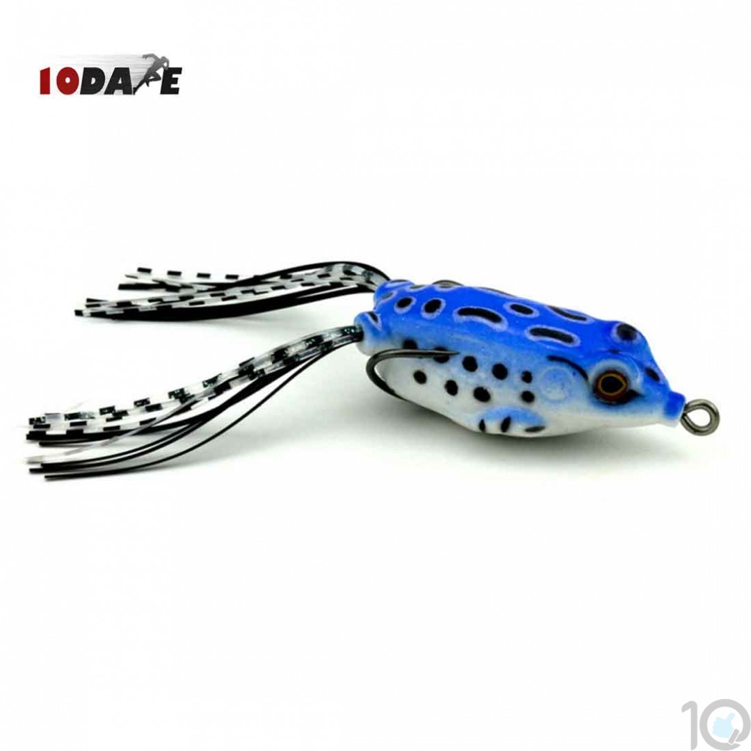 Buy Online India Fishing Bait Frog, Soft Floating Water Top Crankbait, Assorted Colours, Lures Bass Fresh/Salt Water