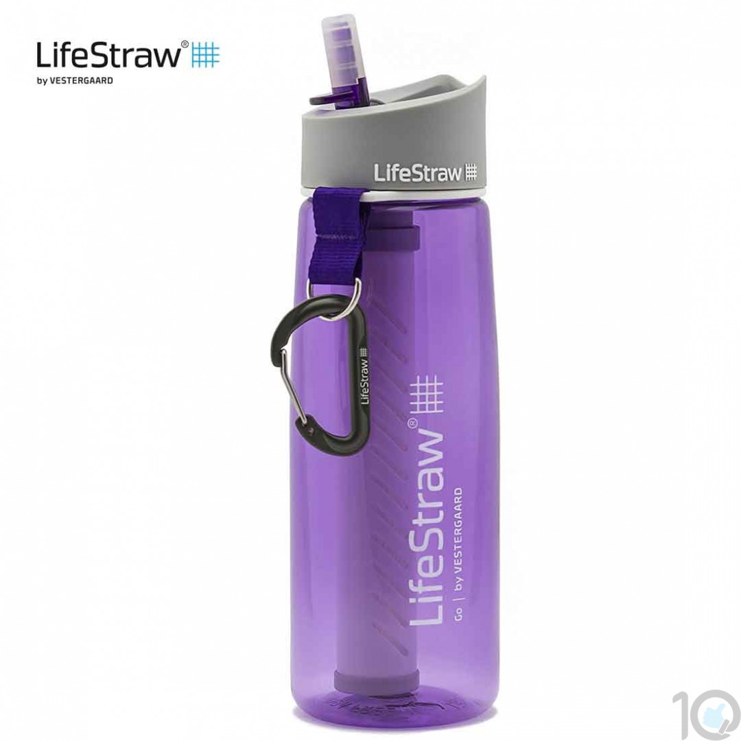 LifeStraw Go Personal Water Filter Bottle Purifier 2 Stage Filtration