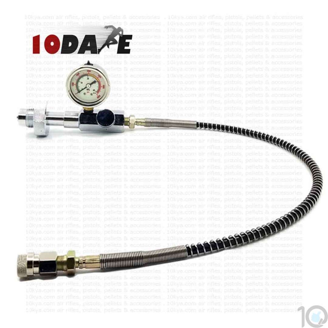 Paintball PCP DIN Fill Station Charging Adapter Hose 4500PSI for Air Rifle G5/8 