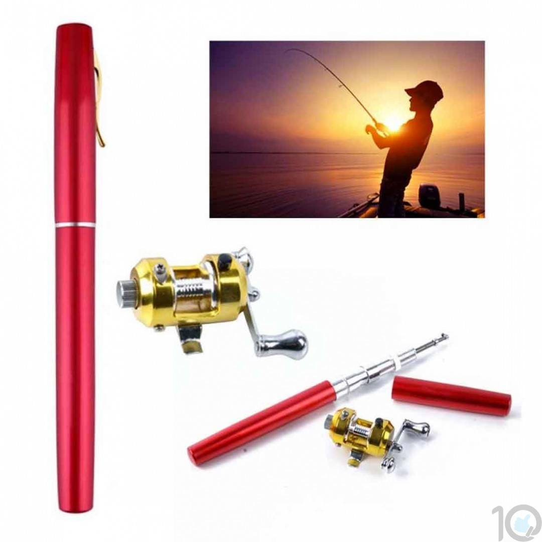 Buy Benkeg Pocket Collapsible Fishing Rod Reel Combo Mini Pen Fishing Pole  Kit Telescopic Fishing Rod Spinning Reel Combo Kit Online at desertcartINDIA