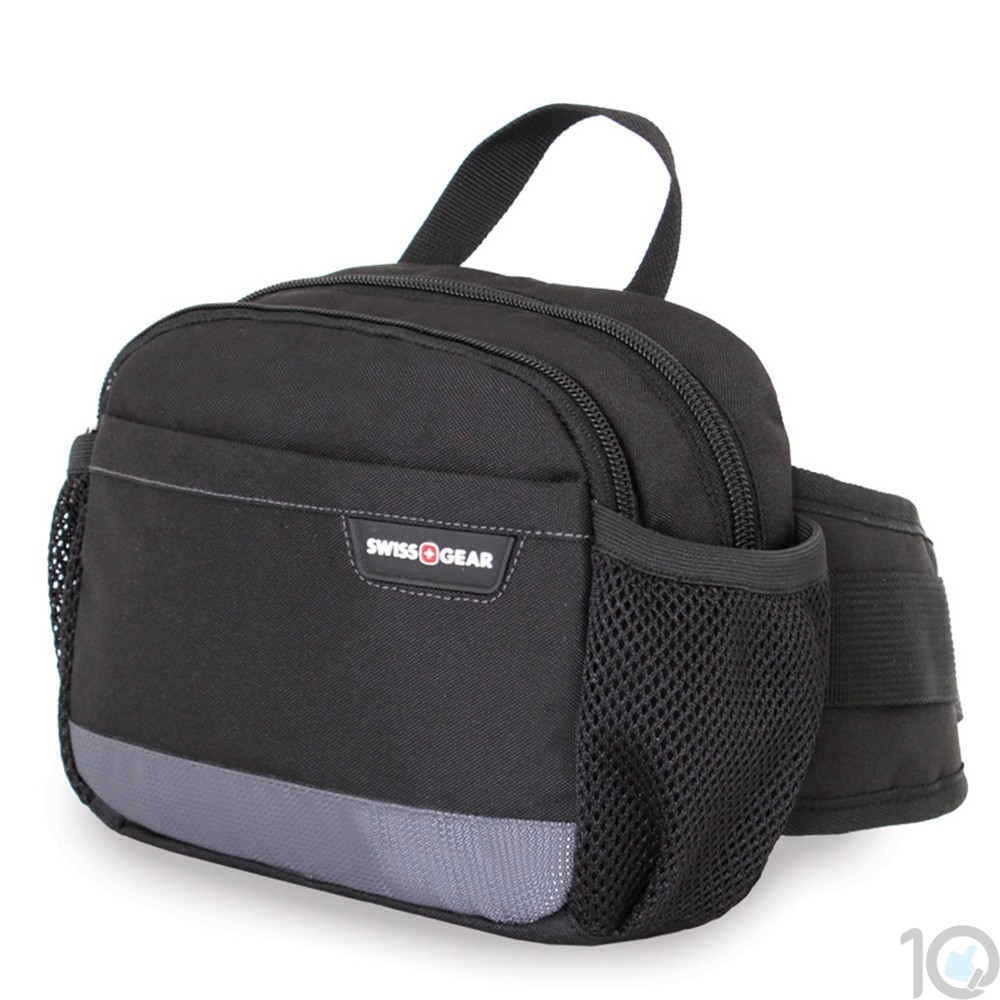 Buy Online India Swissgear Waist Pack Black Grey Online Camping Adventure Activity 10kya Outdoor Adventure Products Store