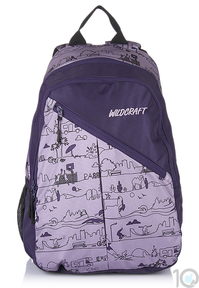 Wildcraft purple backpack on sale