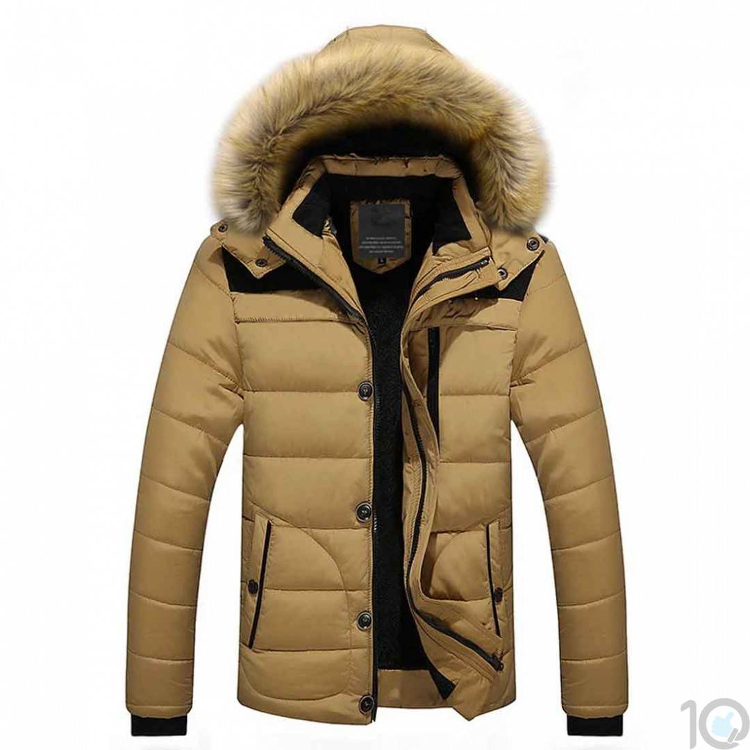 Buy Online India Thick Winter Jacket With Velvet/Fur