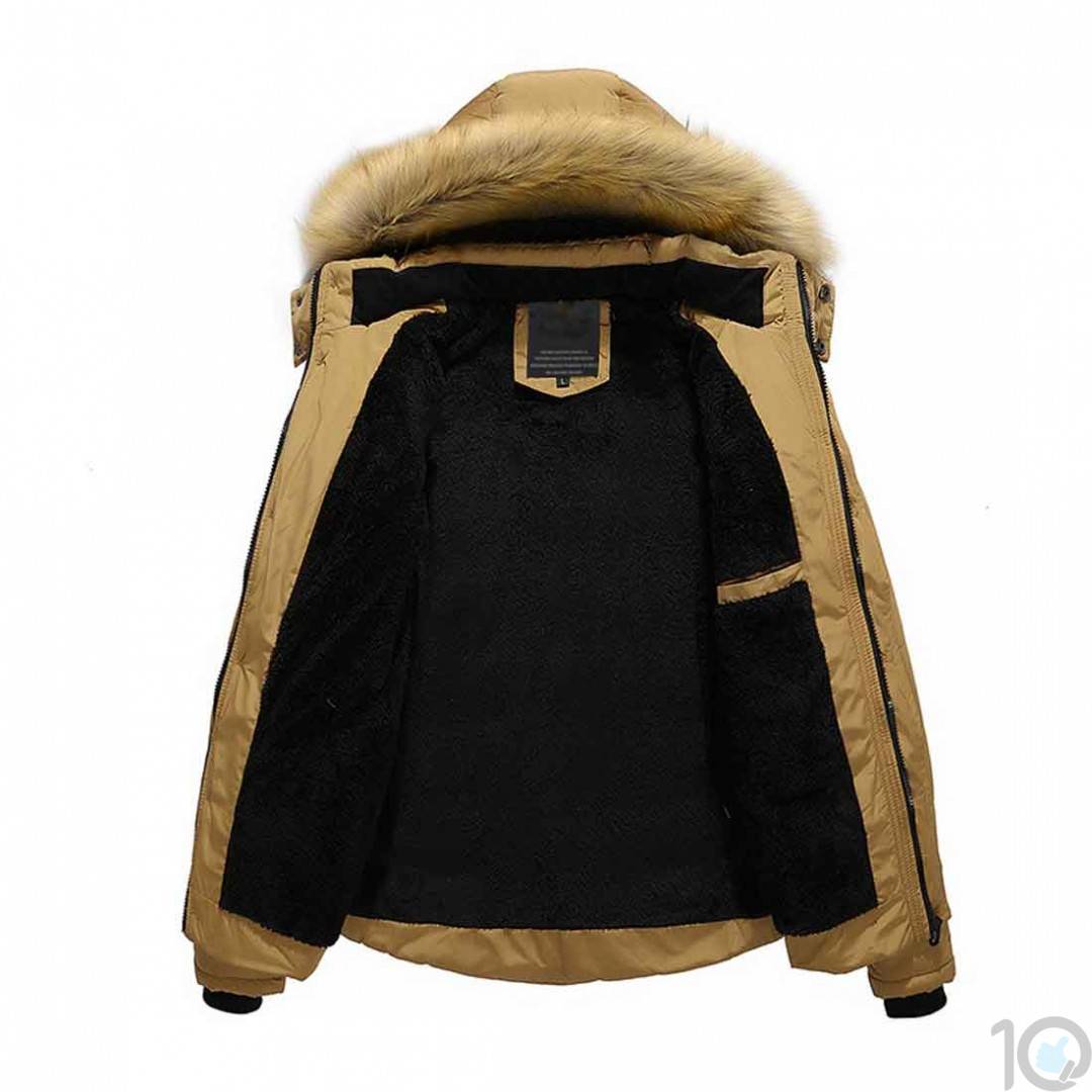 Buy Online India Thick Winter Jacket With Velvet/Fur