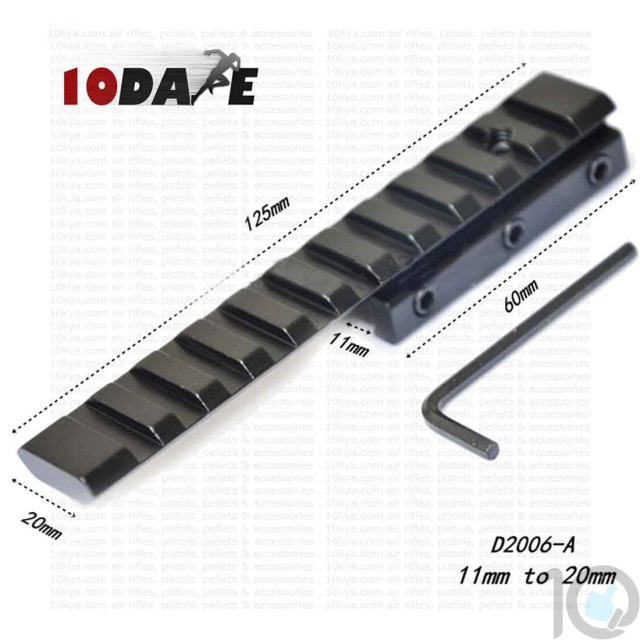 10Dare 10-21mm Adapter Extend Mount | 10kya.com Airgun India Store