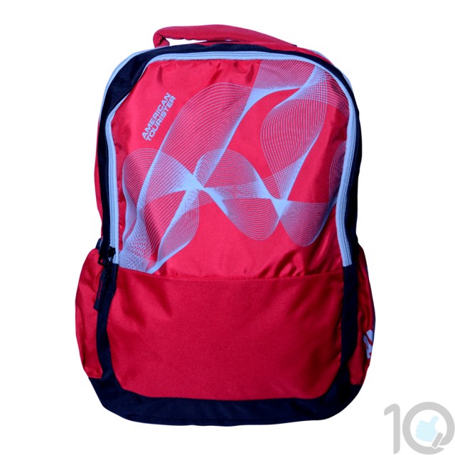 Buy Online American Tourister Backpacks Code 7 Red Lowest Price | 10kya.com American Tourister Online Store