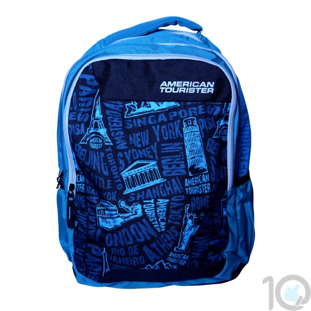 Buy Online American Tourister Backpacks Code 6 Turquoise Lowest Price | 10kya.com American Tourister Online Store