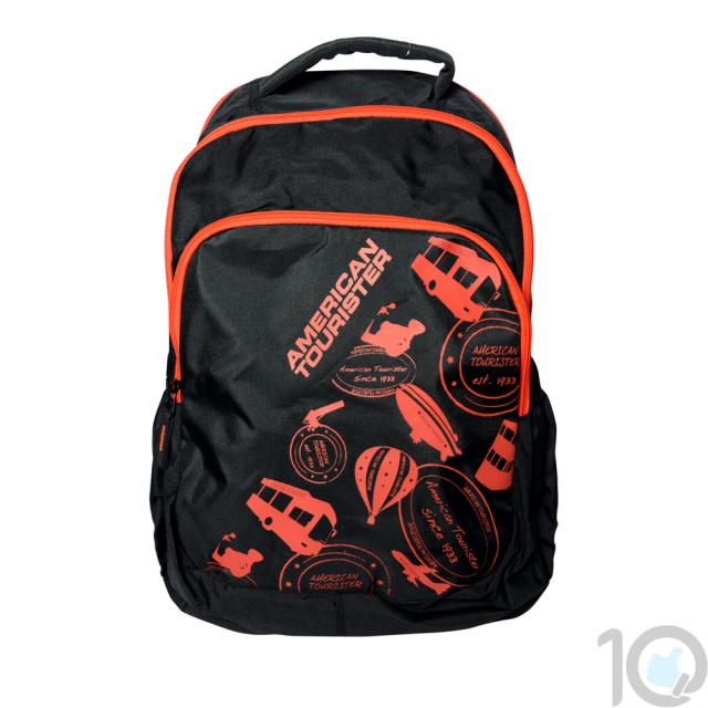 Buy Online American Tourister Backpacks Code 1 Black Lowest Price | 10kya.com American Tourister Online Store