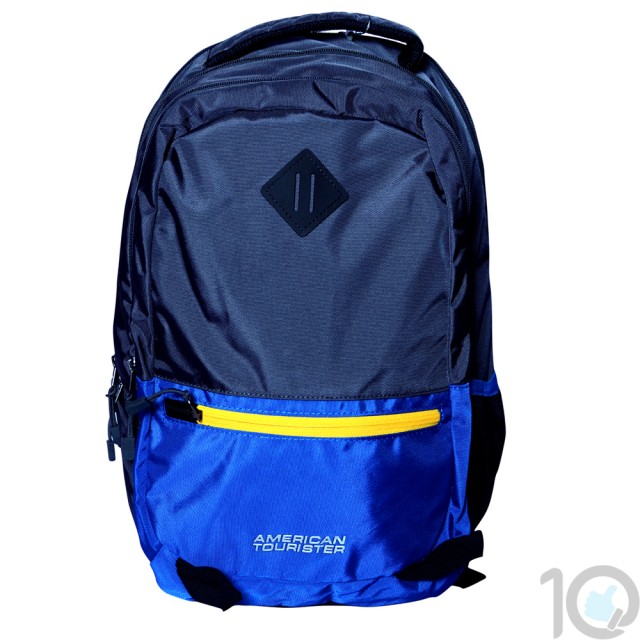 Buy Online American Tourister Backpacks Buzz 4 Blue Lowest Price | 10kya.com American Tourister Online Store