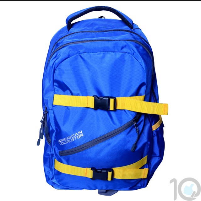 Buy Online American Tourister Backpacks Buzz 2 Blue Lowest Price | 10kya.com American Tourister Online Store