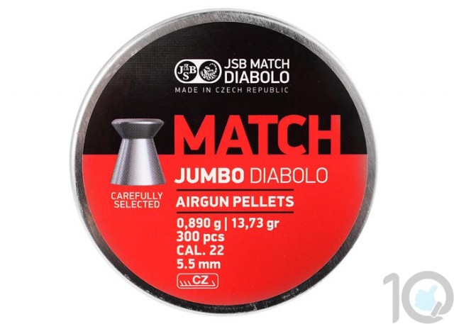 JSB Match Diabolo Exact Jumbo Heavy .22 Cal | 300 Pellets | Domed Head Pellets