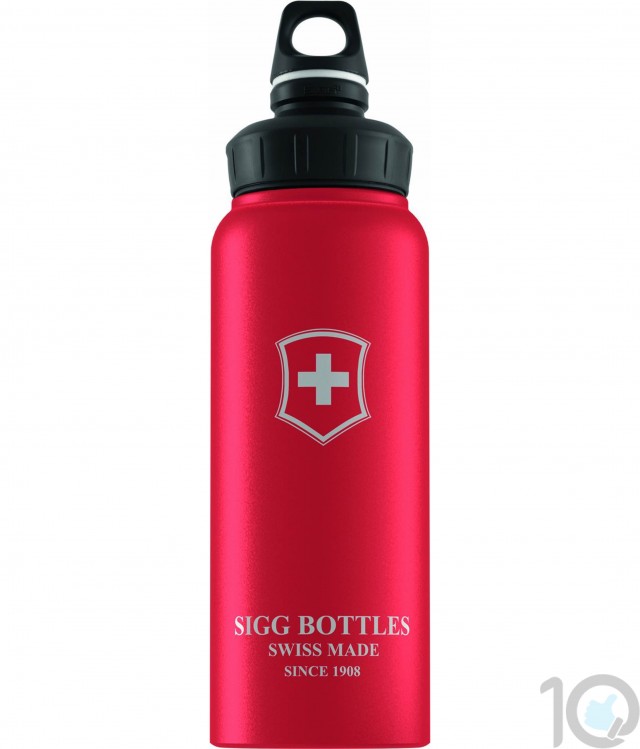 Buy Online India sigg Bottles | Sigg Wide Mouth Swiss Emblem Touch 1.0L Bottle | Red | 8324.9 | 10kya.com sigg Online Store