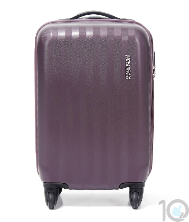 American Tourister Shade Spinner Purple 4 Wheel Trolley 75 Cm-Large