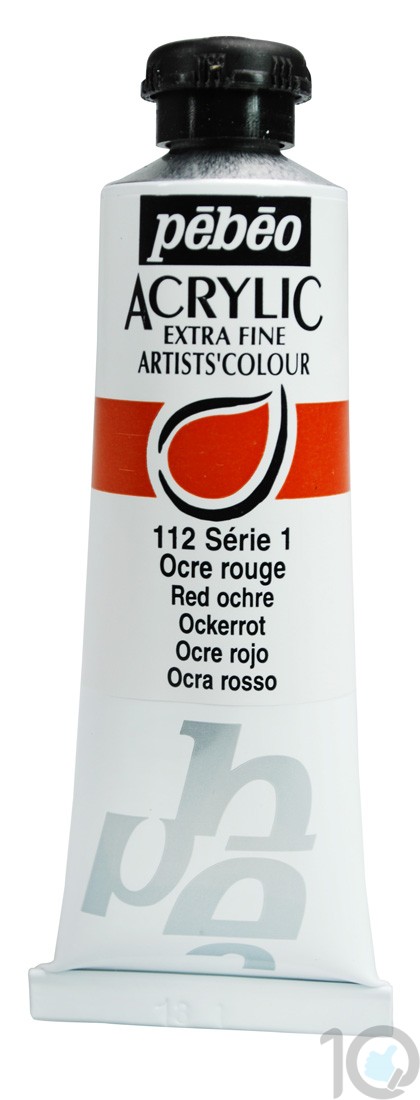 Buy Online Pebeo Extra Fine Acrylic Red Ochre | 37ML | 906112 Lowest Price | 10kya.com Art & Craft Online Store, Top 10 Choices