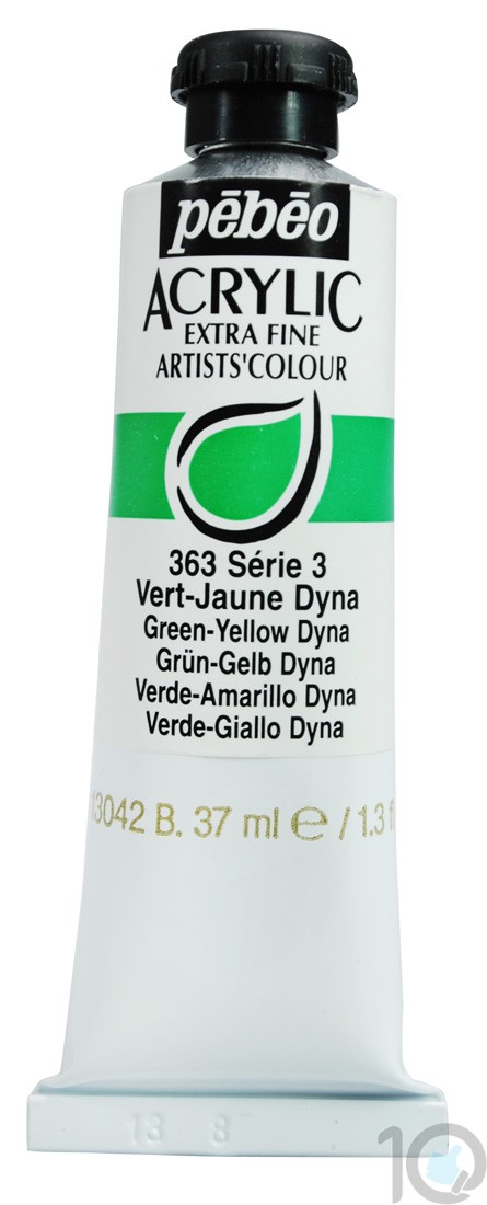 Buy Online Pebeo Extra Fine Acrylic Green Yellow Dyna | 37ML | 908363 Lowest Price | 10kya.com Art & Craft Online Store, Top 10 Choices
