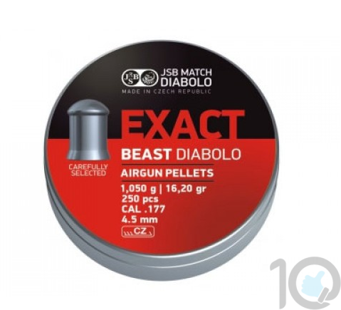 buy JSB Exact Beast Diabolo (0.177) cal - 16.20 Grains -250 | Round Head Pellets best price 10kya.com