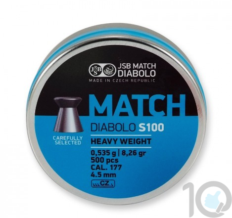 buy JSB Match Diabolo (0.177) Blue-Heavy - 4.50mm-0025-500 | Flat Head Pellets best price 10kya.com