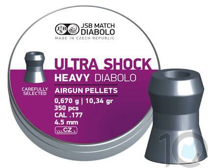 Jsb Ultra Shock Heavy Diabolo .177 - 350 Pellet