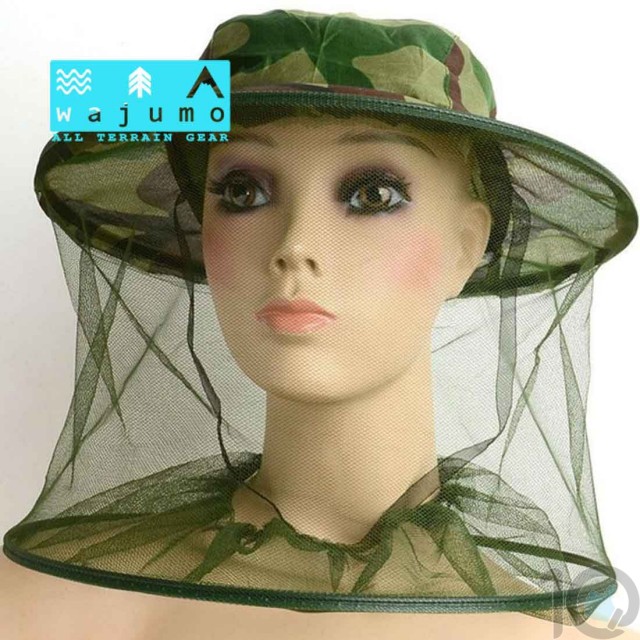 Hat with Full Face Mosquito Insect Net | Bee Keeping, Fishing, Outdoor Bug Protection Cap with Netting [HSN 6501