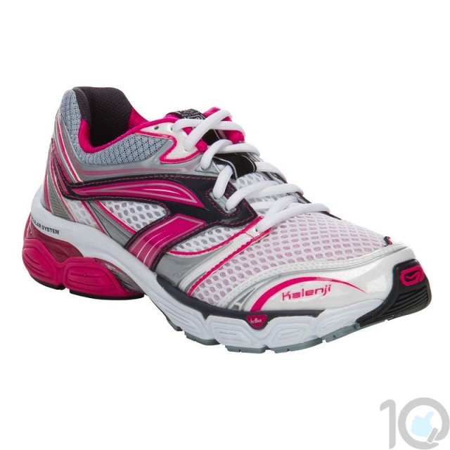 Buy Online Kalenji Ekiden White Grey Pink | 10kya.com Running Footwear Store