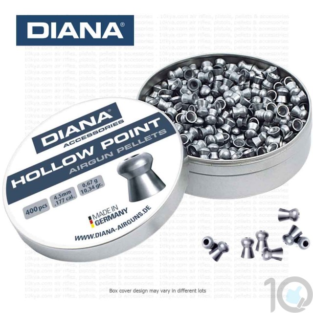 Diana Hollow Point Baracuda Diabolo | 0.177 4.5mm | 500 Pellets | 10kya Airgun India Store