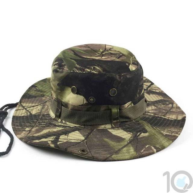 10Dare Jungle Camo Boonie/Army Hat | Outdoor Protection Sun, Cold and Bugs | 10kya.com
