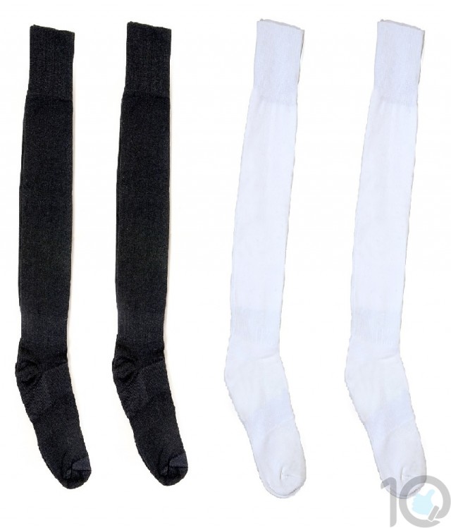 International Standard Design Black and White Football Socks - 4 Pairs | kfootballblacknwhitepc02