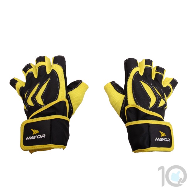 buy Mayor Pacifico Yellow-Black Gym Gloves-MGG400 best price 10kya.com