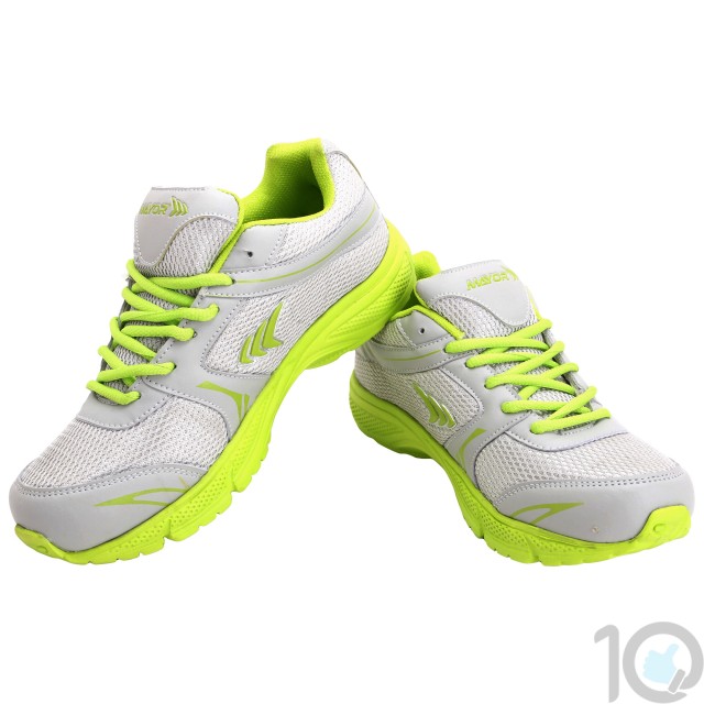 buy Mayor Grey-Lime Green Strike Running Shoe-MRS9101 best price 10kya.com