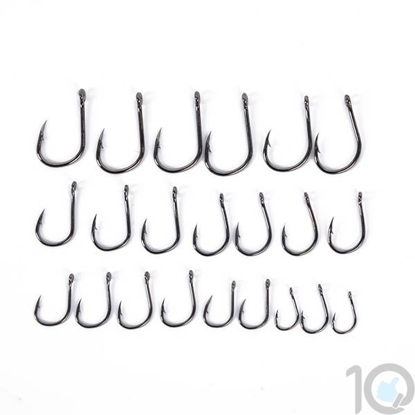 10 Sizes Steel Hooks for Fishing | 10kya.com Fishing Store Online