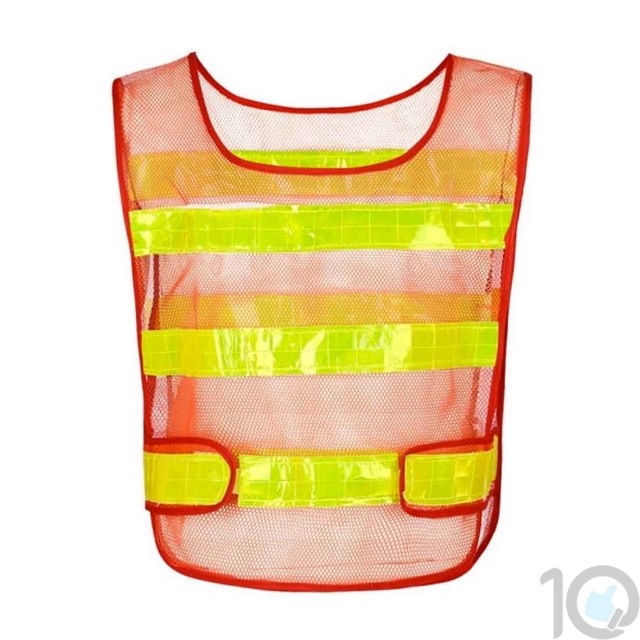 Reflective Safety Jacket Airy Net Fabric | for Cyclists, Bikers | 10kya.com Cycling Safety Store Online