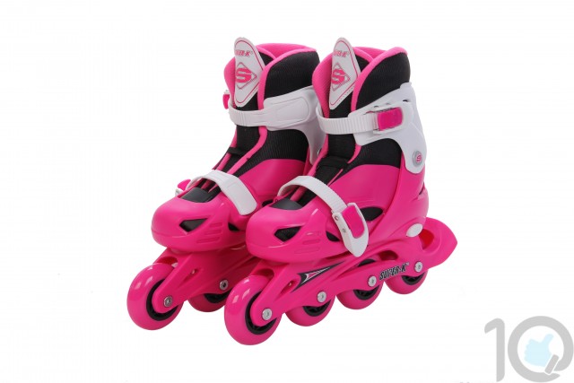 Super-K Adjustable In-Line Skate-Size-30-33-Pink | SCB41190
