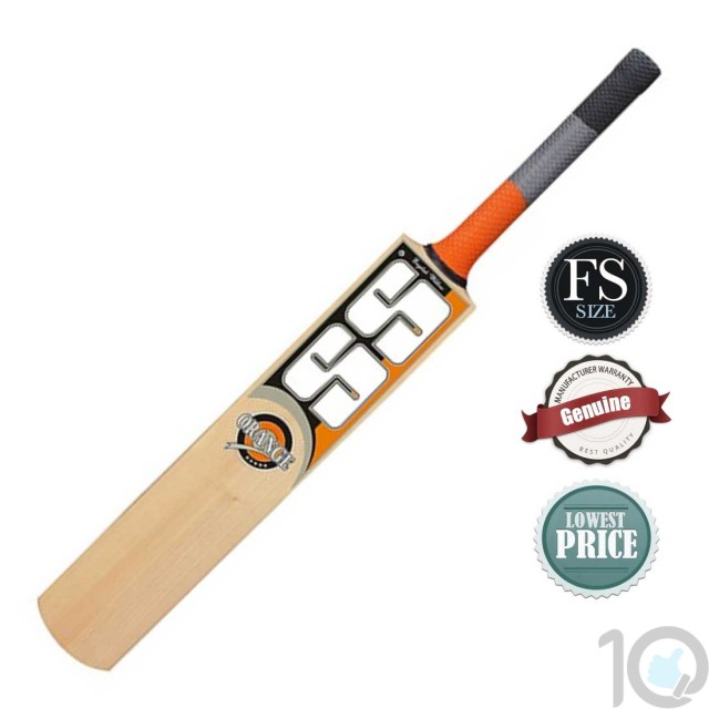 SS Orange English Willow Cricket Bat | FS (Full Size) | 10kya.com SS Cricket Online Store