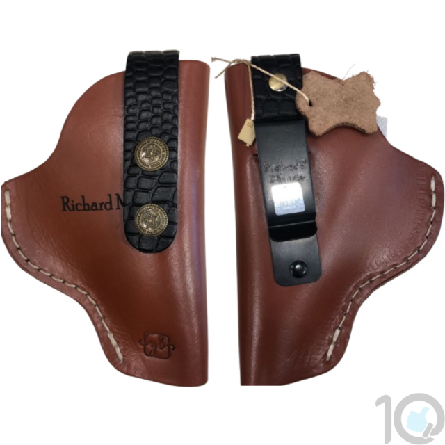 Pure Leather Brown Soft Grain for Handguns | Walther PPKs | Glock 17 Holster | Webley Scott Holster | Pistol Cover YB-17 [ HSN - 4202