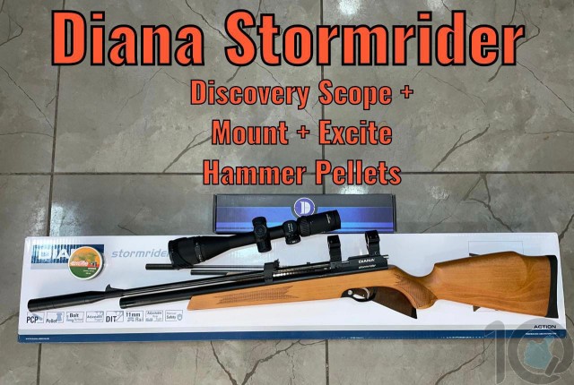 Diana Stormrider Multi-shot PCP Air Rifle FREE Scope Pellets | Cal. 4.5 mm (.177)
