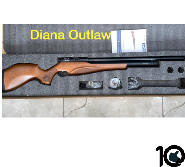 Diana Outlaw .177 PCP Airgun With Discovery Scope VTR 4-16x42 + Mounts + Diana high quality padded rifle bag Combo Offer