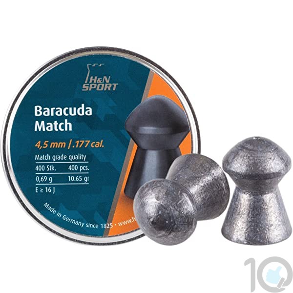 H&N Baracuda Match .177 Cal,10.65 Grains  | Domed Head 400 [ HSN 93062900