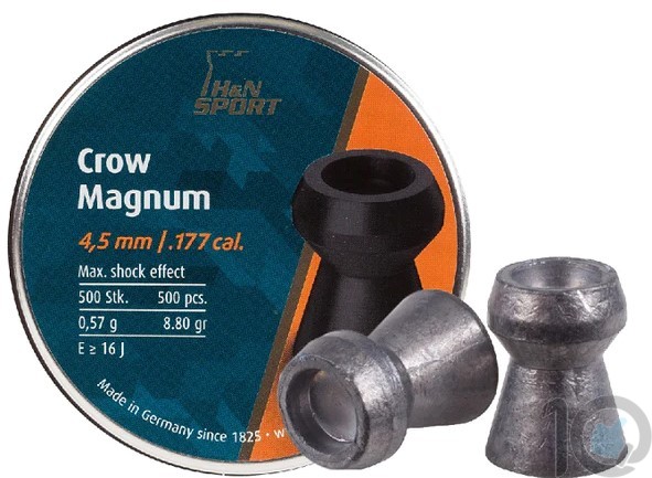 H&N Crow Magnum .177 8.80 Grains,  | Hollow Point 500 [ HSN 93062900