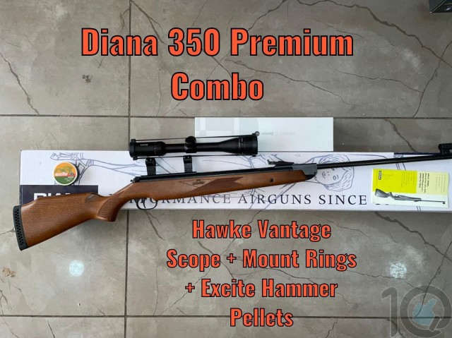 Diana Mod 350 Magnum Air Rifle Copper Trigger | Diana Airguns | 10kya.com Airguns India