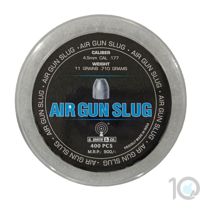 G Smith & Co Airgun Slug Pellets 0.177 (4.5mm) 400 Pellets - 11gr