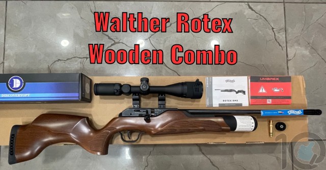 Walther Rotex RM8 Black FREE Discovery Scope 0.177 Cal  | PCP Bolt Action Air Rifle [ HSN 93040000